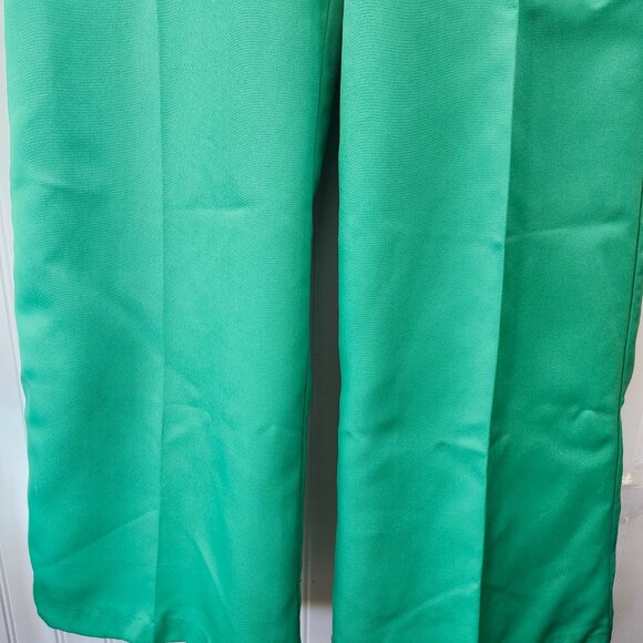Vintage 1970's Minty Shamrock Green Wide Leg Pants by Whats-in-a-name - Picture 9 of 16